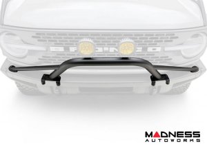 Ford Bronco Bull Bar - Front - Factory Bumper - ZROADZ - Prerunner Bar - 4in Round Amber LED